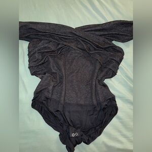 Torrid Plus Black Off Shoulder Textured Body Suit